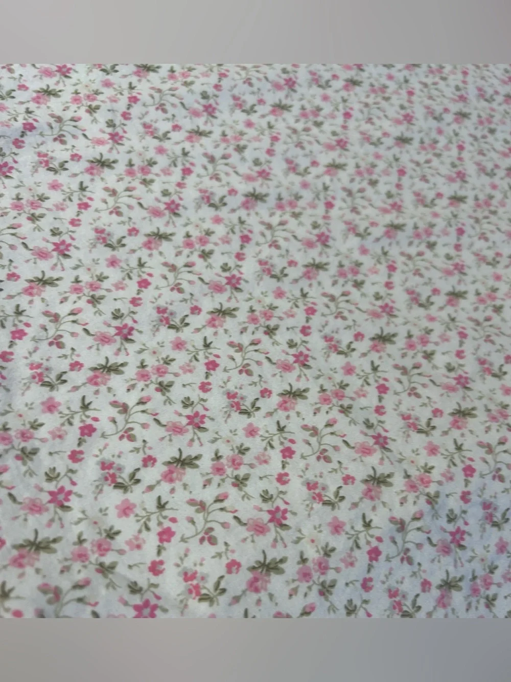 Laura Ashley Classic Floral Pattern Full Fitted Sheet Miniature Pink  Blossoms